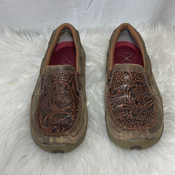 Twisted X Tooled Driving Moc Sz 6.5 - Picture 3 of 8